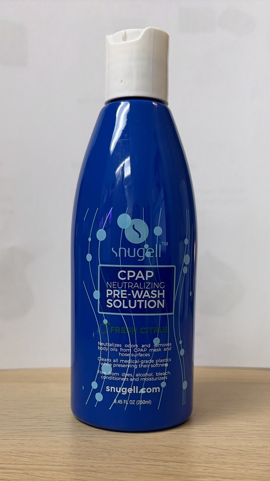 Snugell CPAP Pre-Wash – Solución Limpiadora para Mascarillas y Tubos CPAP 250 ml