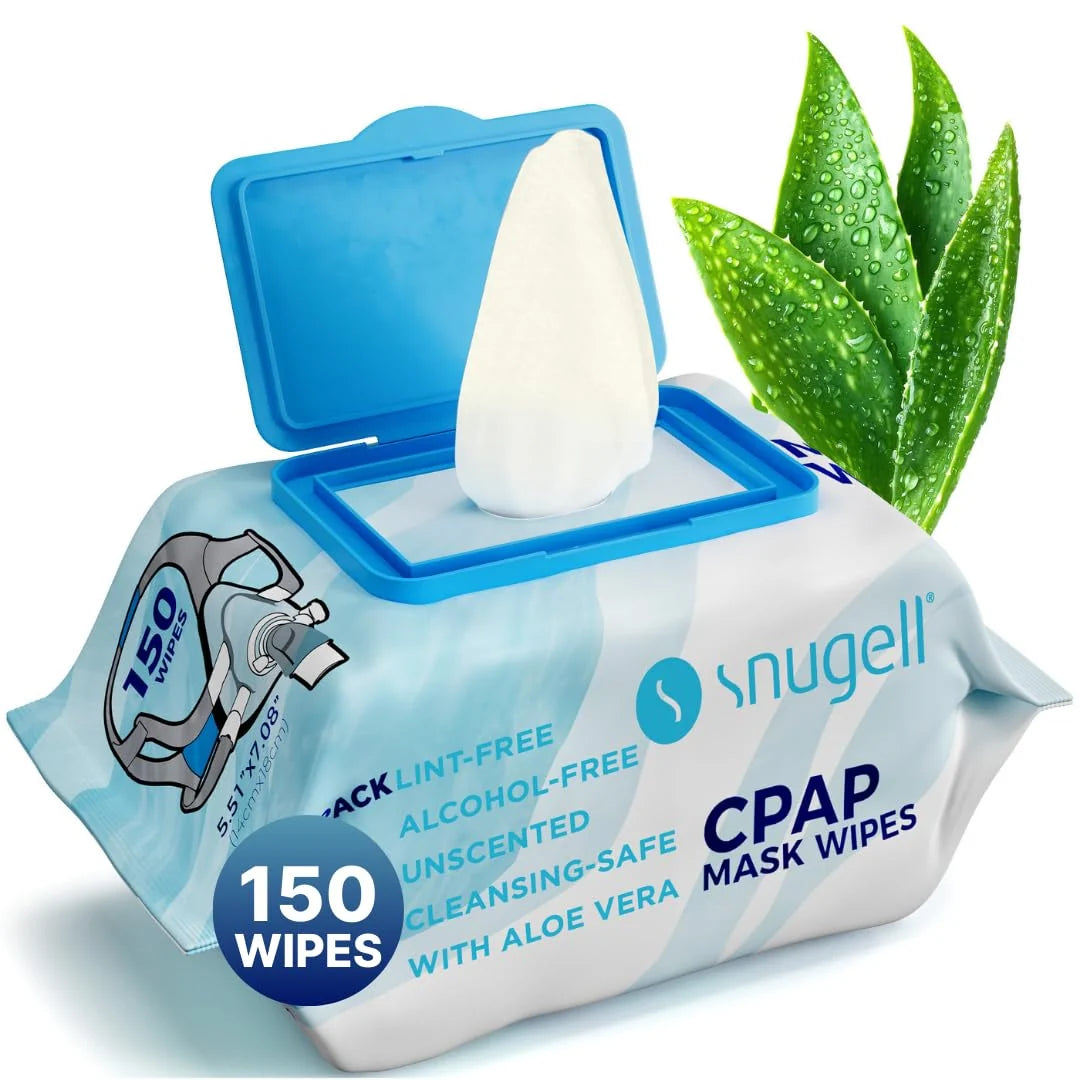 Snugell CPAP Mask Wipes – Toallitas de Limpieza para Mascarillas CPAP