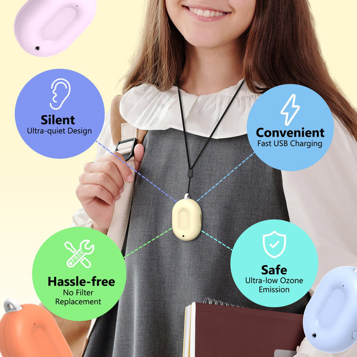 Collar purificador de aire portátil personal