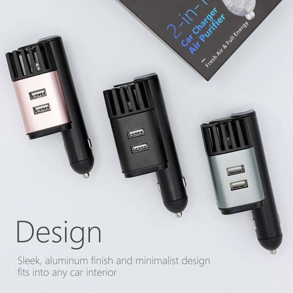 2 in 1 Car Charger Air Purifier