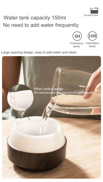 Difusor de Aromaterapia Ultrasónica con Lámpara LED